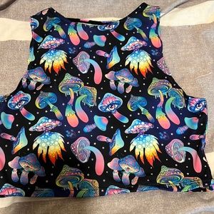 Freedom Ravewear tank crop